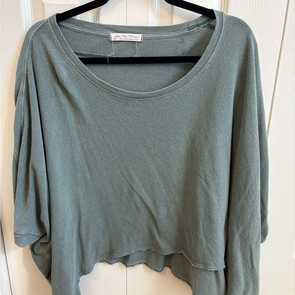 We The Free Sage Green Women's Blouse